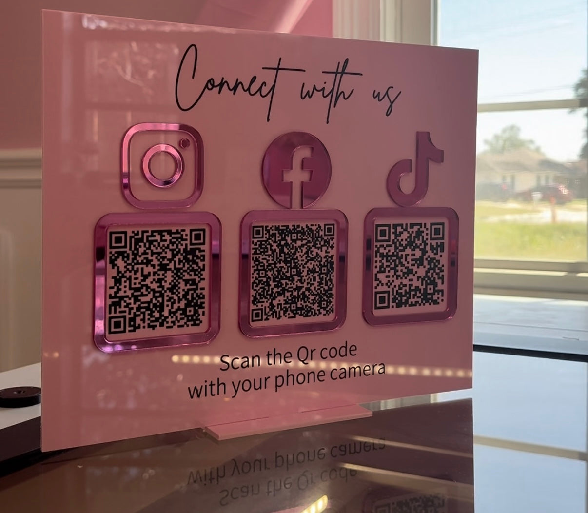 qr code sign sale