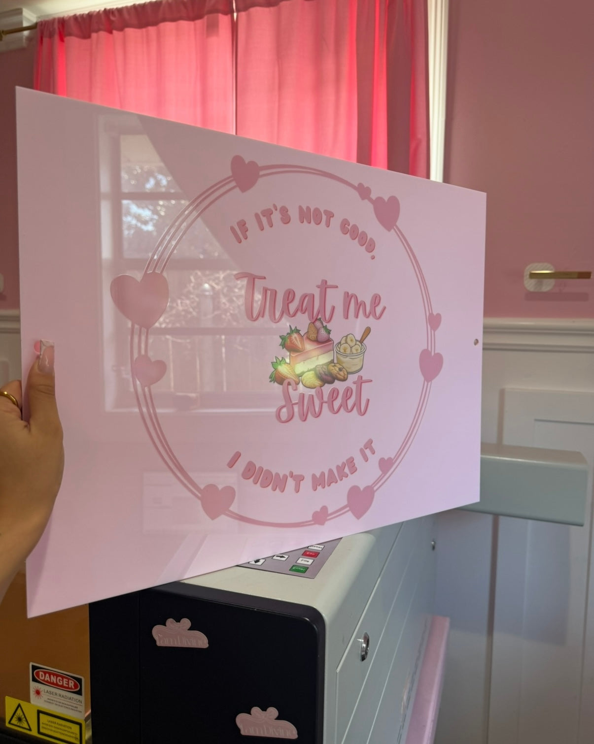 UV printed squared sign