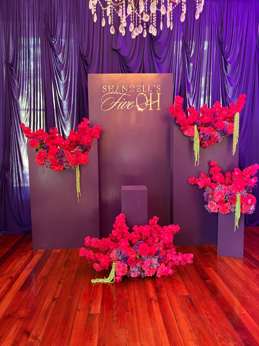 Backdrop sign peel and stick