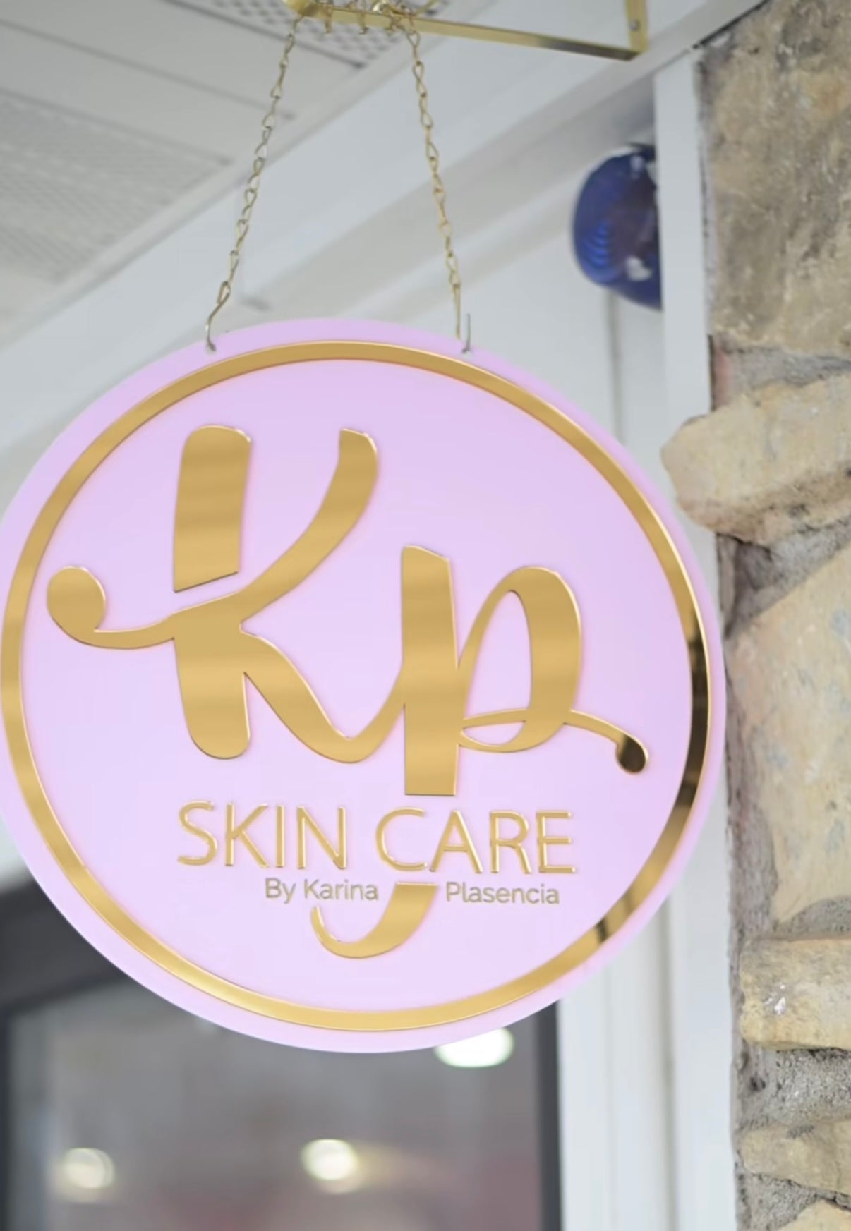 Hanging outdoor storefront acrylic sign