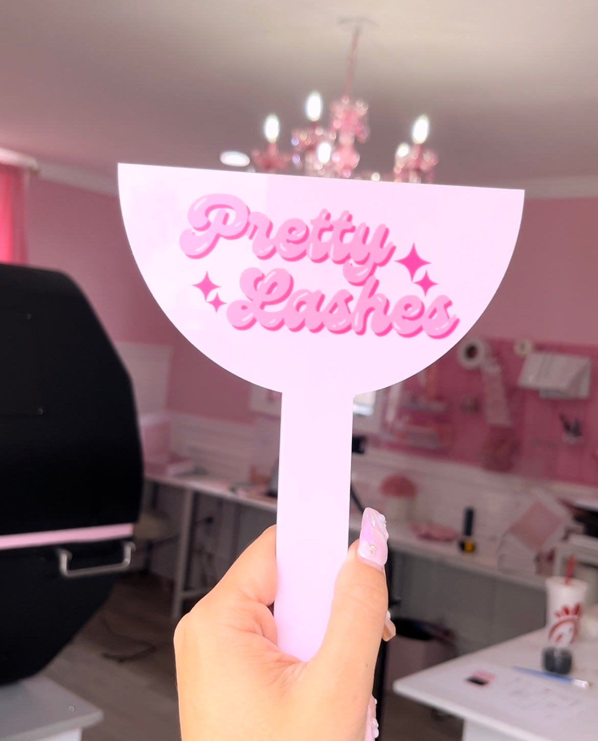 UV printed Lash brow or wax prop.