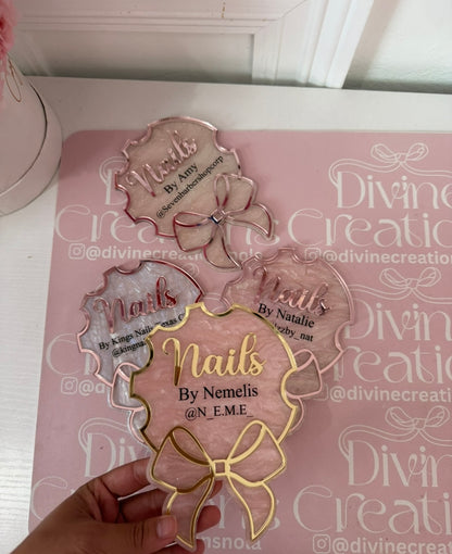 Bow Nail tech prop
