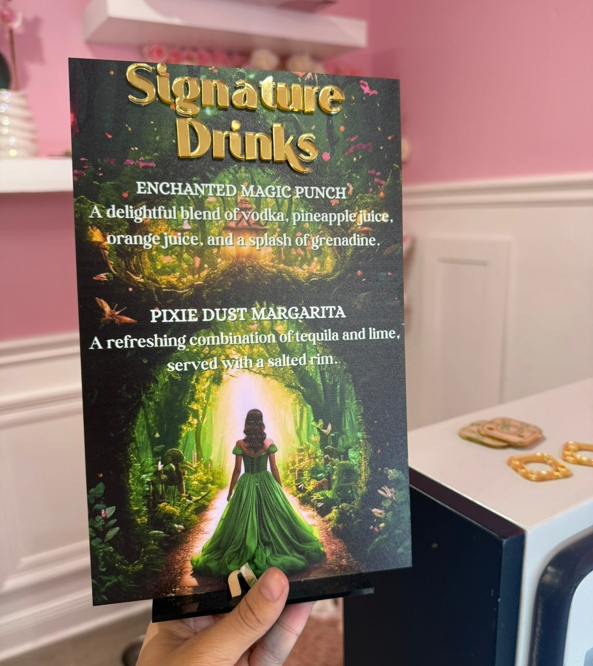 One part bar sign