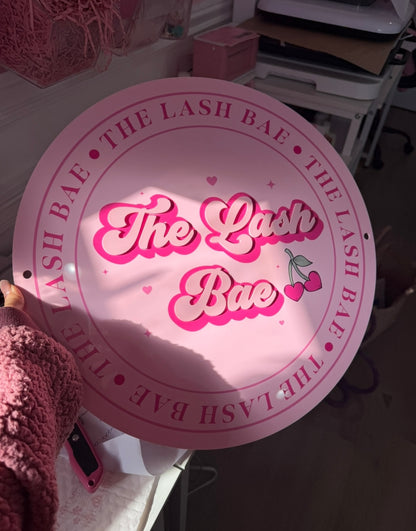 UV printed round sign