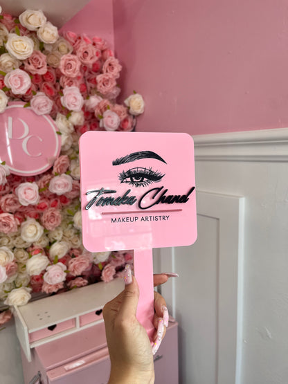 Custom mirror (3D logo)